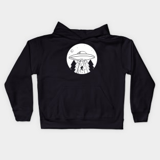 UFO Bigfoot Abduction Conspiracy Theory Kids Hoodie